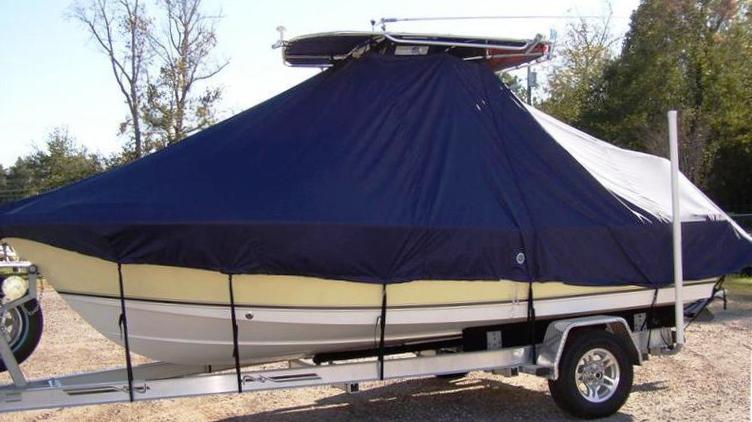 Sea Hunt Triton 220, 20xx, TTopCovers™ T-Top boat cover, port side